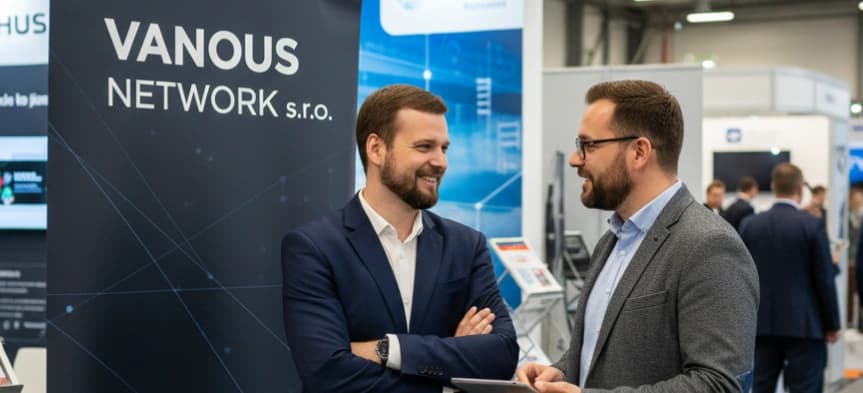 Vanous Network auf einer Konferenz