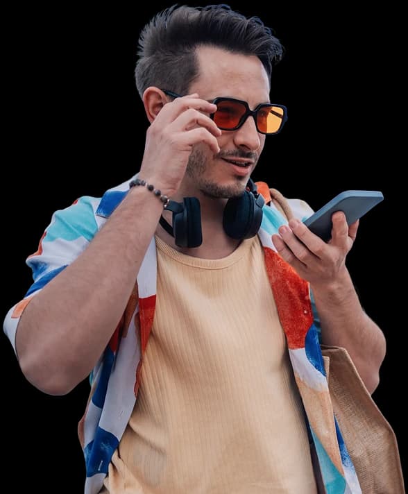 Online surveys AI trends man